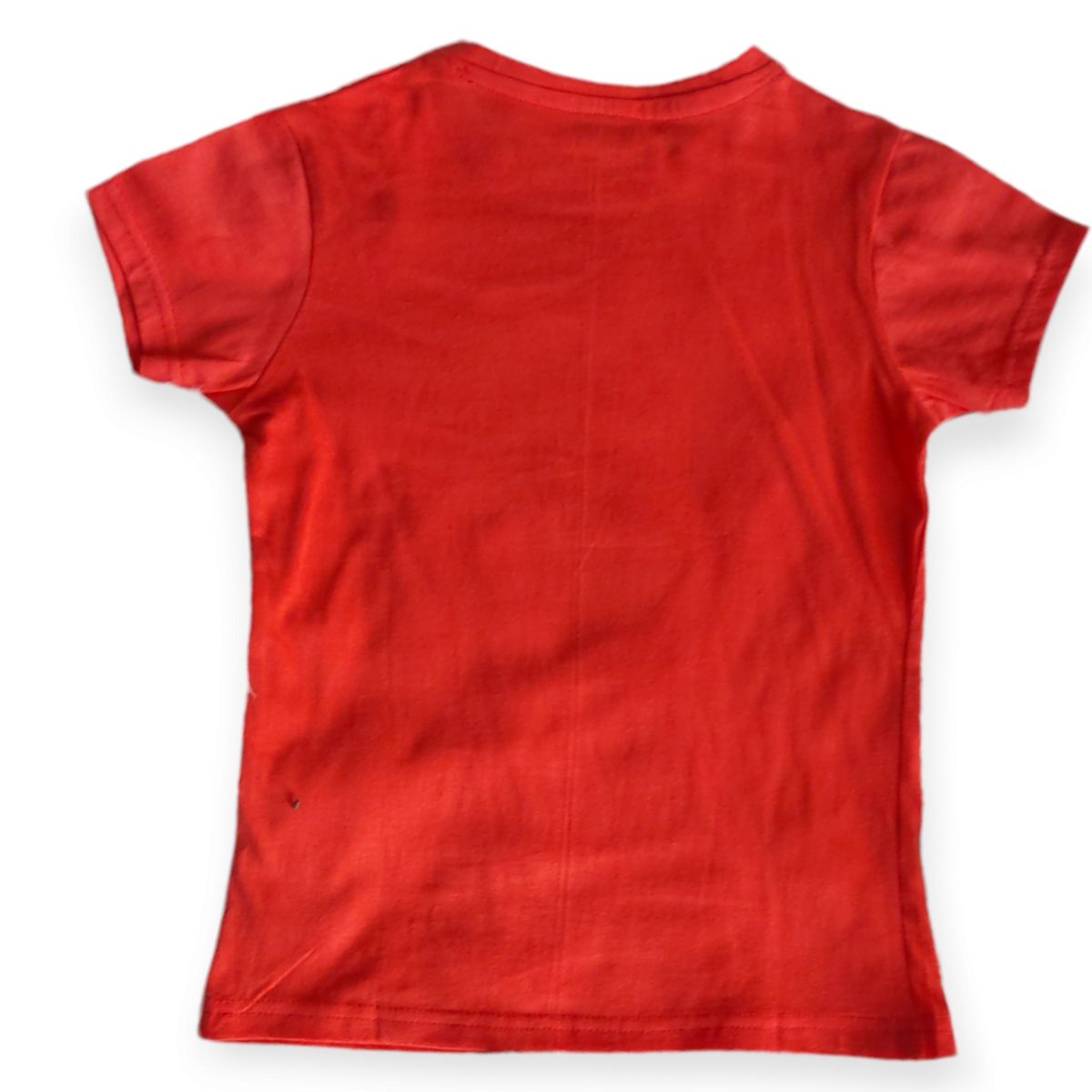Character Print Girl Top- Red