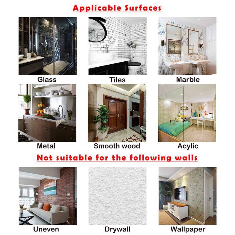 10Pcs Hooks Transparent Strong Self Adhesive Door Wall