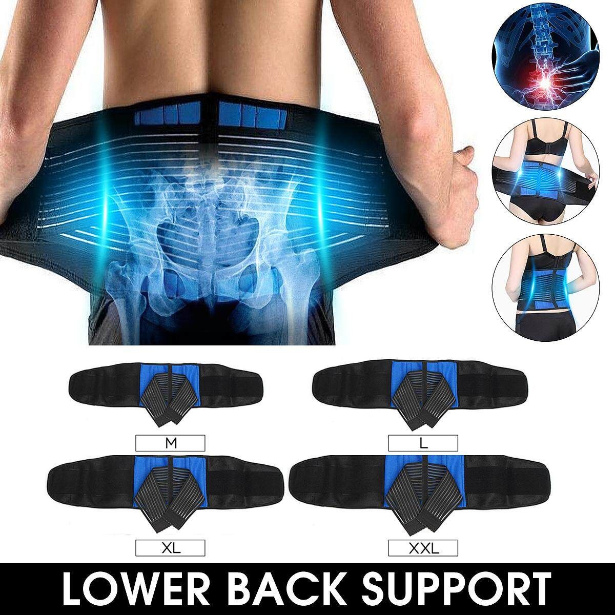 Adjustable Magnetic Waist Double Pull Lumbar Brace Low In Back Belt Pain Relief Band Waist Brace Antique White
