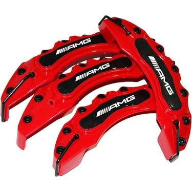 Caliper Covers - Red Brake Caliper Covers -Type 2 - 4 Pieces
