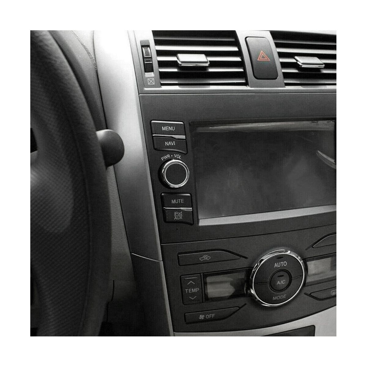1Set Car Center Dash AC Outlet Air Vent Panel Emergency on Trim Cover Strip for Toyota Corolla 2007-2013 5567002160