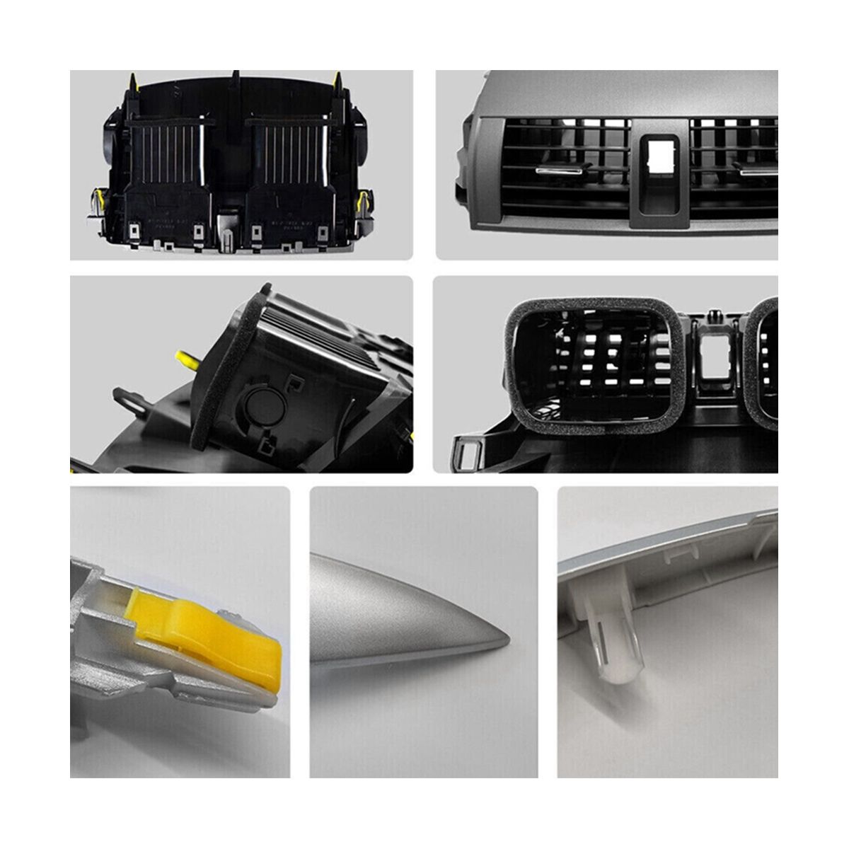 1Set Car Center Dash AC Outlet Air Vent Panel Emergency on Trim Cover Strip for Toyota Corolla 2007-2013 5567002160