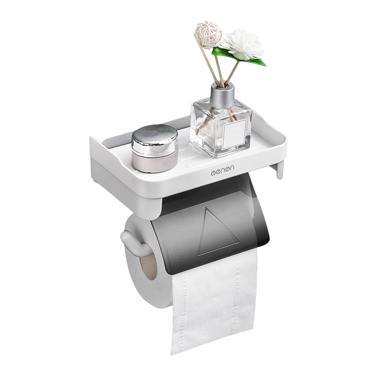 Paper Towel Holder With Shelf Adhesive Paper Towel Rack
