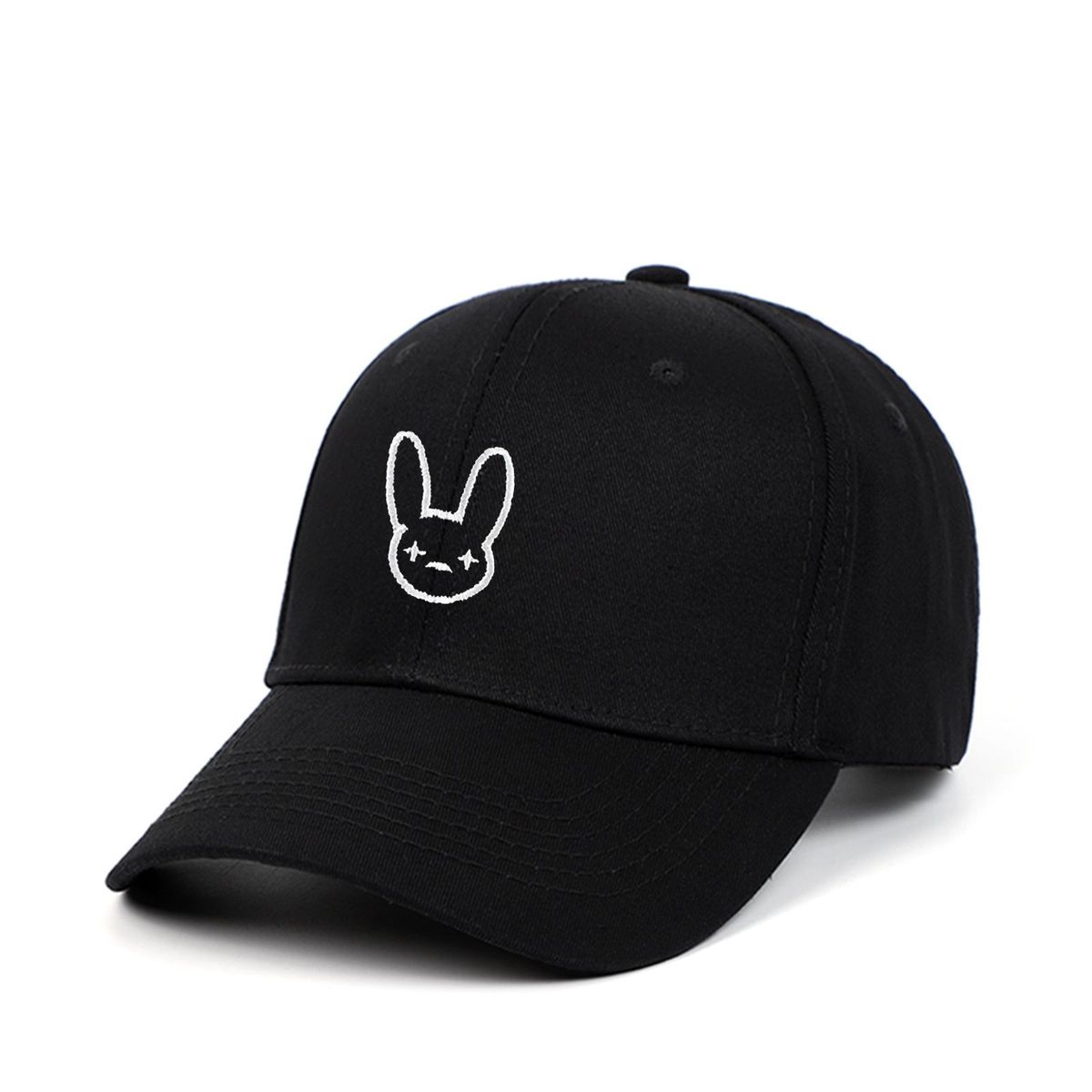 Rapper Reggaeton Artist Dad Bad Bunny 100% Cotton Hats Snapback Unisex Baseball Caps Concert Hat Hip Ho. Embroidery Hat