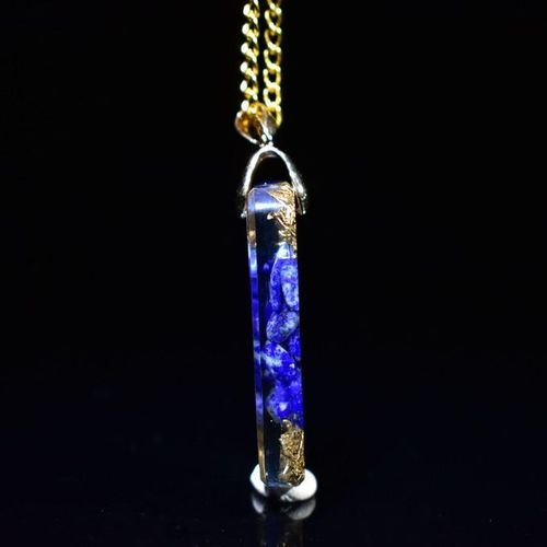 Pendant Necklace Positive Energy  Gemstone Women Metal Chain