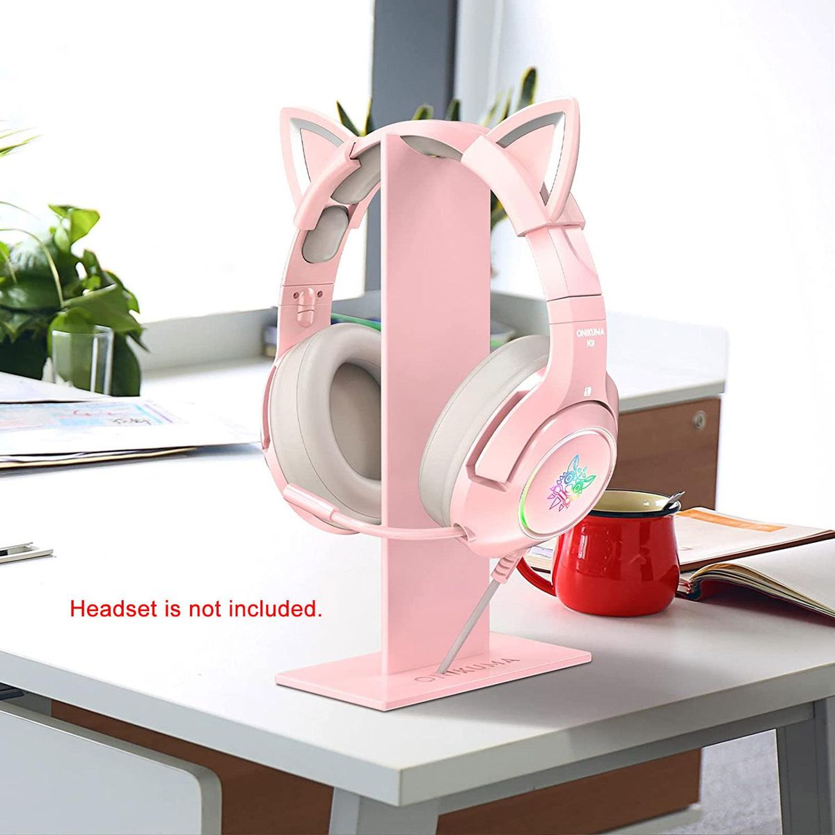 ONIKUMA Headset Stand Headphone Holder Gaming Headset Holder Hanger with Stable Base for All Over-Ear Headphones