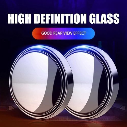 2 Pcs Universal 360 Degree Car Blind Spot Mirrors HD Convex