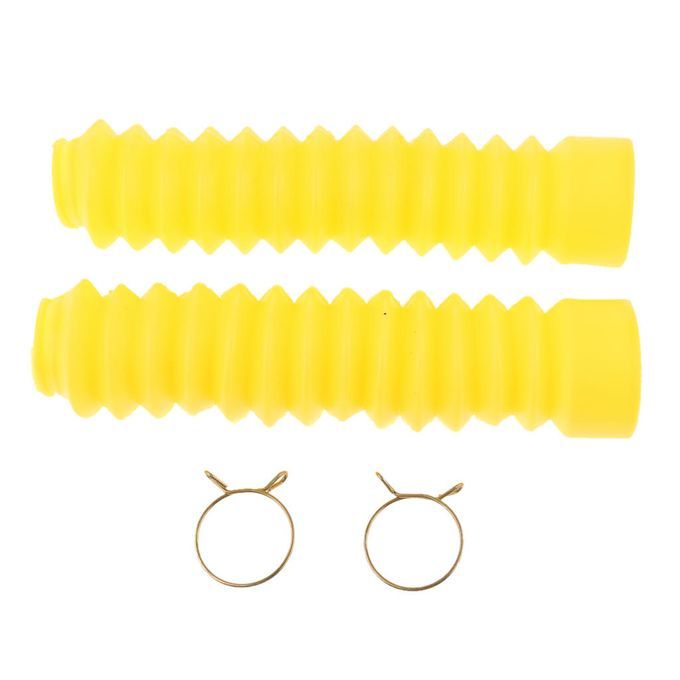 Front Fork Dust Cover Motorcycle Shock Absorber Boots Yellow Yellow