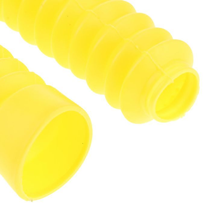 Front Fork Dust Cover Motorcycle Shock Absorber Boots Yellow Yellow