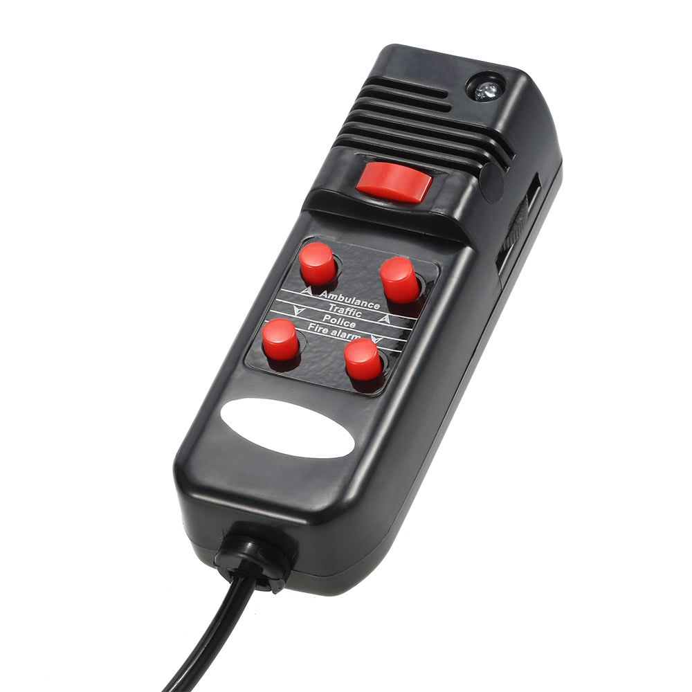 12V 60W 5 Sound Car Warning Alarm Police Fire Siren Horn