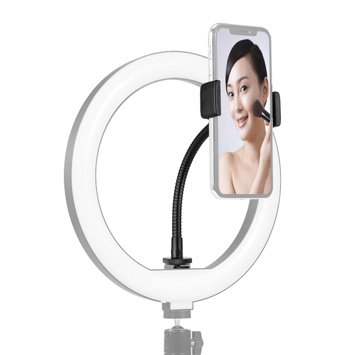 Foldable Phone Clamp Holder Stand With Cold Shoe Mounting