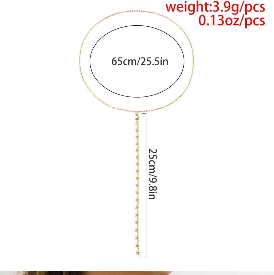 Woman Bikini Bust Necklace Bra Chain Gold