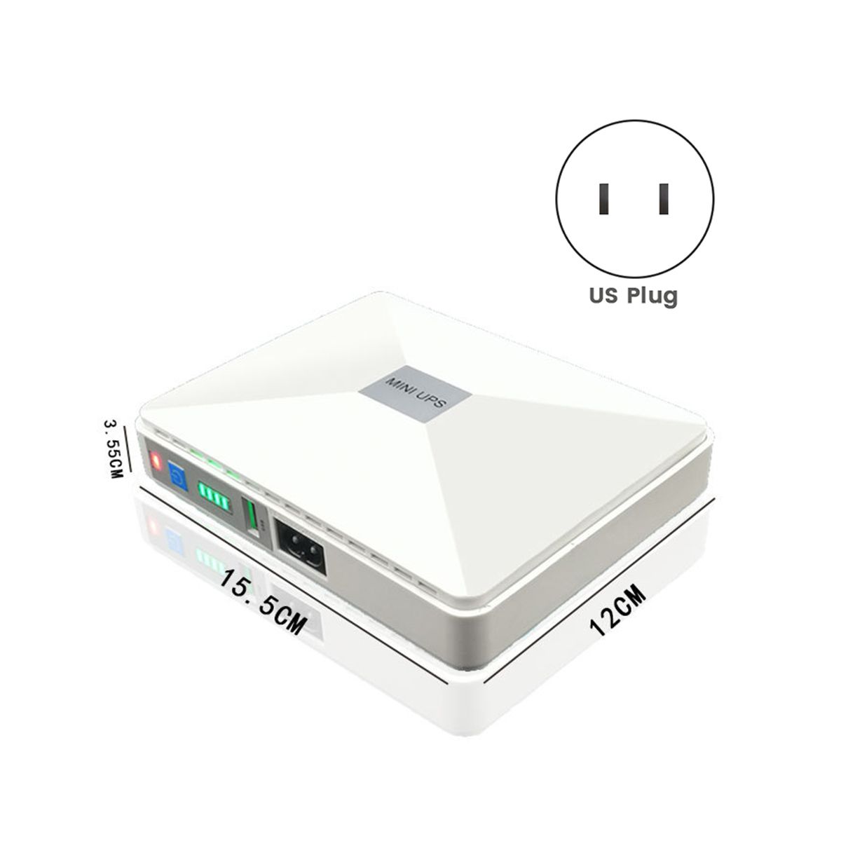 5V 9V 12V Uninterruptible Power Supply Mini UPS POE 15V 24V Battery 8800MAh for WiFi Router CCTVUS Plug