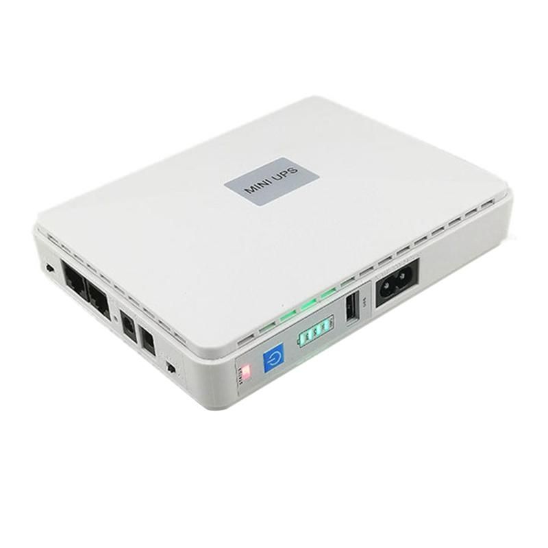 5V 9V 12V Uninterruptible Power Supply Mini UPS POE 15V 24V Battery 8800MAh for WiFi Router CCTVUS Plug