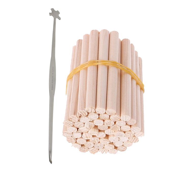 Practical 50Pcs Spruce 44 Full Size Violin Soundpost With Setter Tool