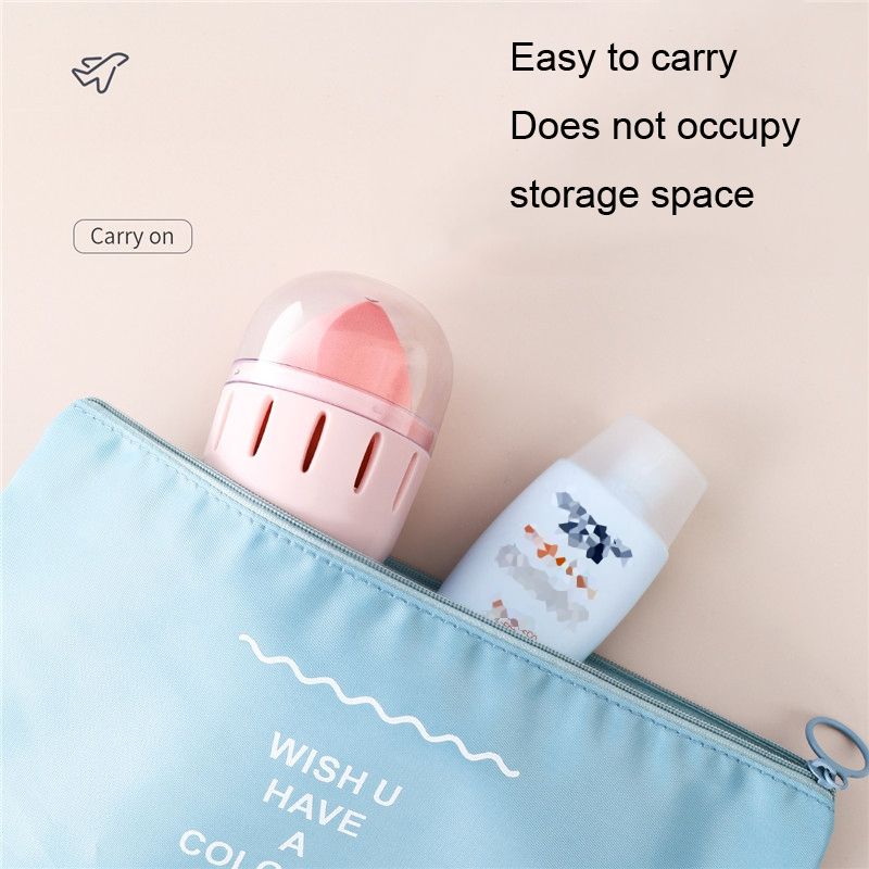 2 PCS Dust-proof Cosmetic Egg Storage Box With Lid