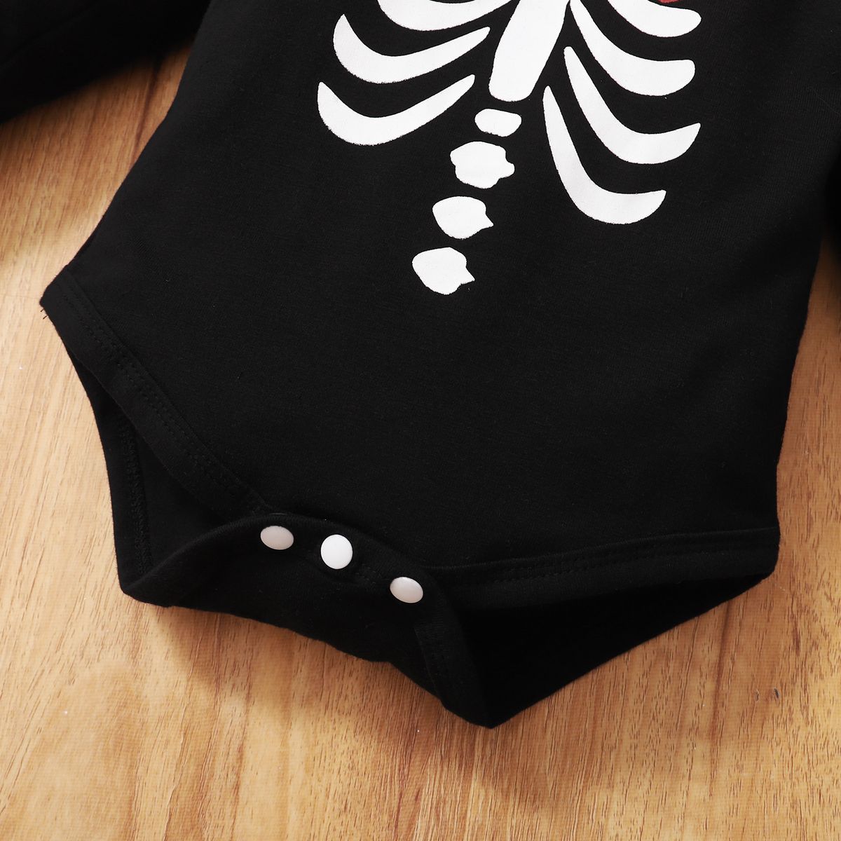 Halloween Baby Girl Skull Print Bodysuit+Skirt+Headband