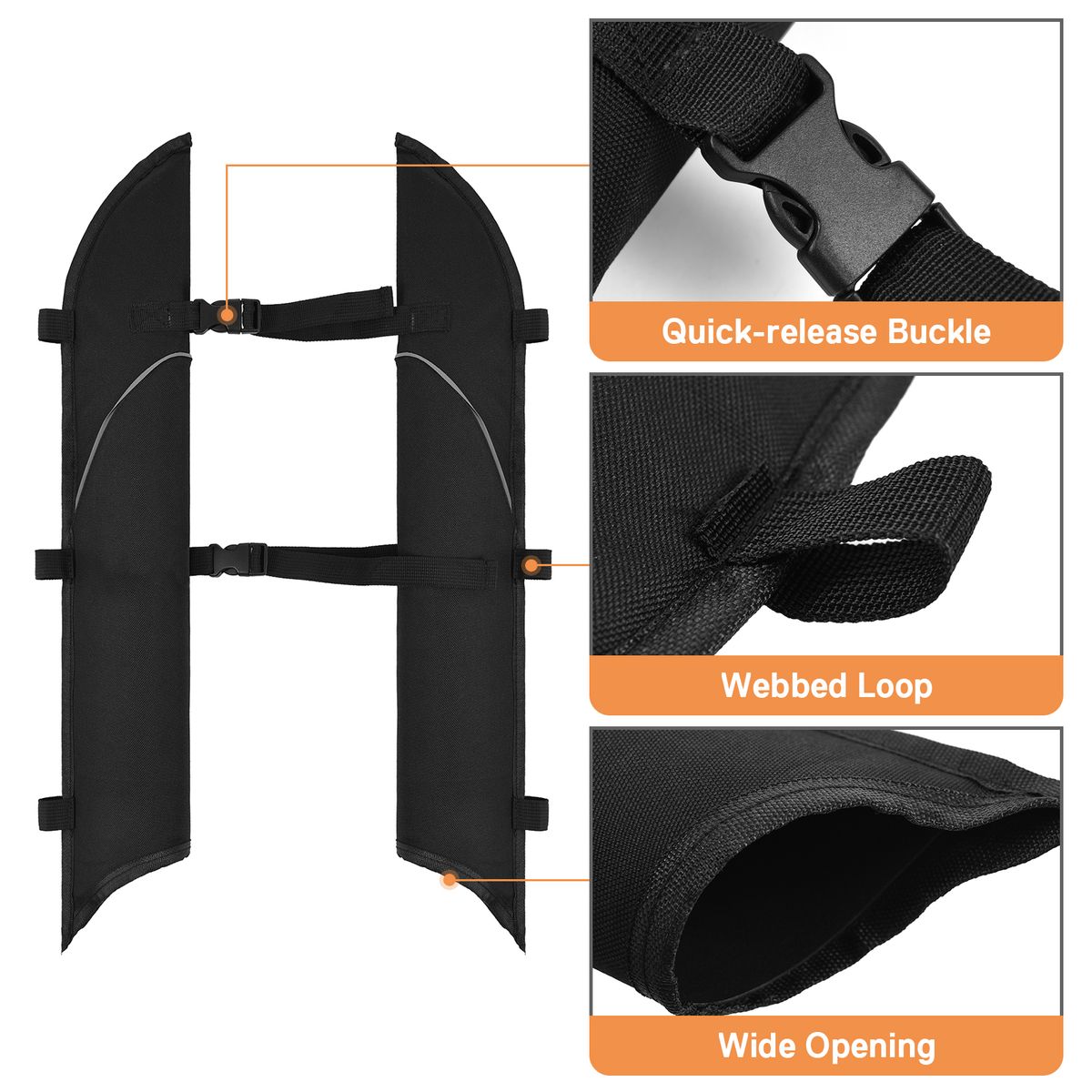 Kayak Paddle Scabbard Kayak Deck Paddle Storage Tube Bag