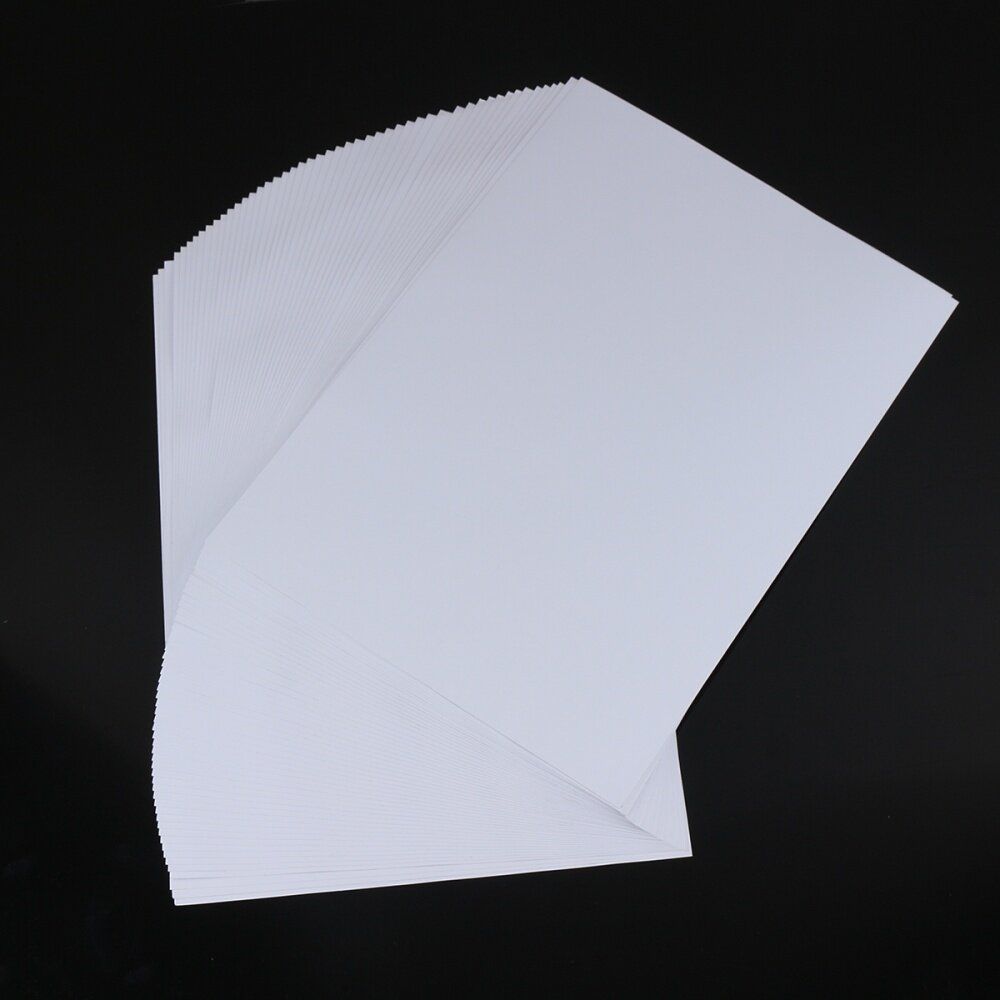 A4 100 Sheets Inkjet Laser Waterproof Sticker Adhesive Glossy Photo Print Paper 135g