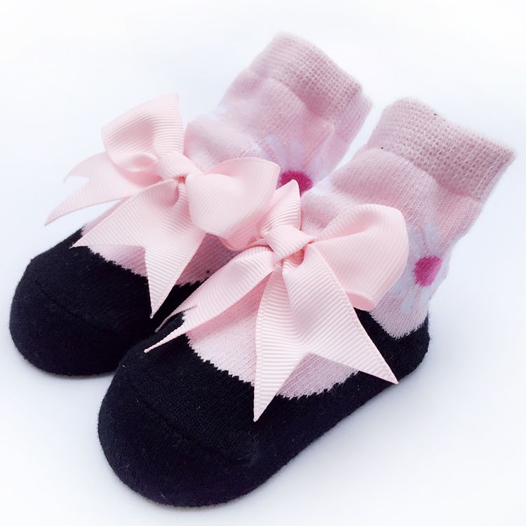 Cotton Princess Baby Girl Socks Cute Bowknot Newborn Socks