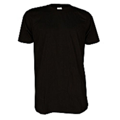 Men Round Neck Polo-black