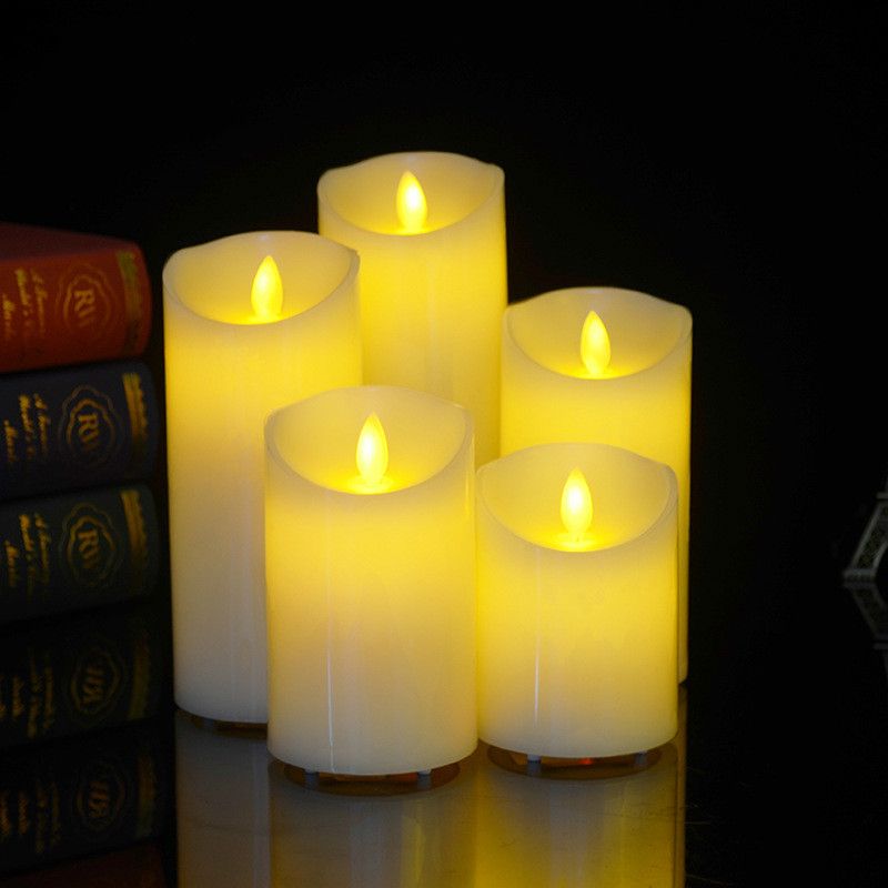 Flameless Uneven Edge Electrical Paraffin Wax Led Candle Night Light For Wedding Party/home/Christmas/decoration