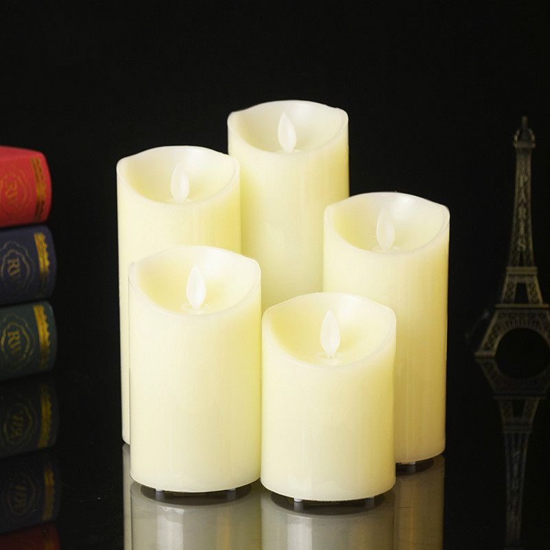 Flameless Uneven Edge Electrical Paraffin Wax Led Candle Night Light For Wedding Party/home/Christmas/decoration