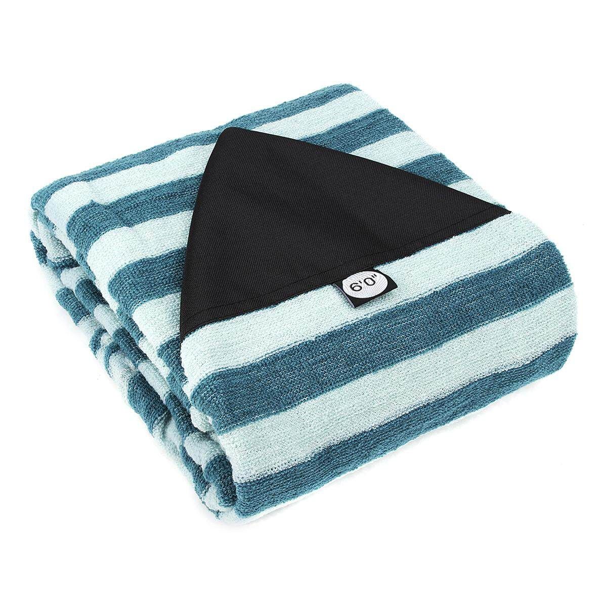 For 6'' Surf Board Longboard Funboard Socks Cover Storage Bag Protective Case Light Blue White Stripe