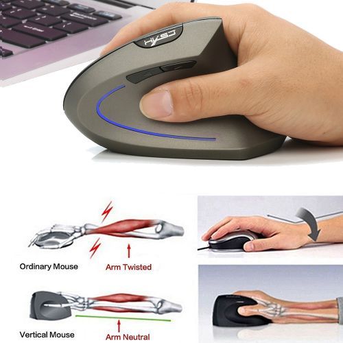 Wireless Mouse Vertical Mice Ergonomic Rechargeable 600Mah