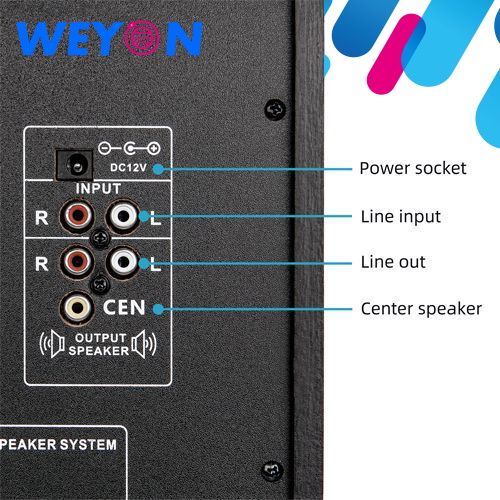 WS511 5.1ch Blutooth Speaker  Home Threater - Black
