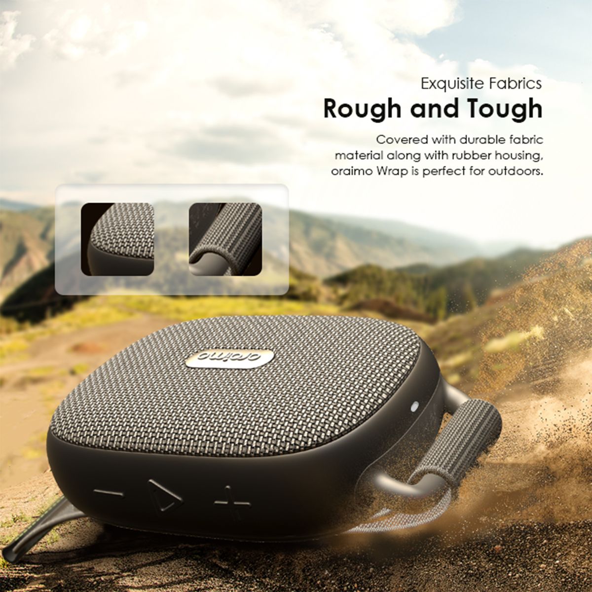 Wrap Innovative Velcro Strap Heavy Bass Wireless Speaker