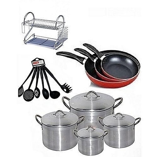 4pcs Of Aluminium Pot +16