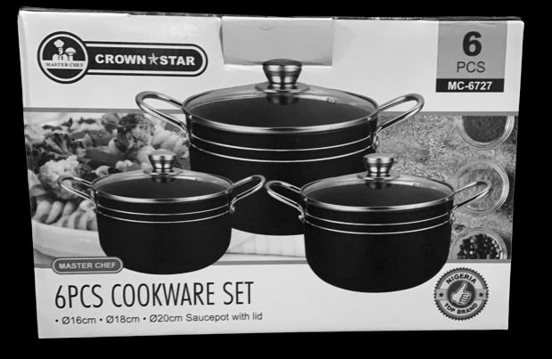 3pcs Of Non Stick Pots.