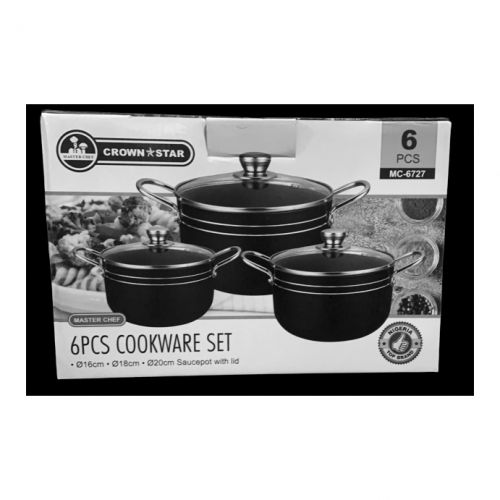 3pcs Of Non Stick Pots.