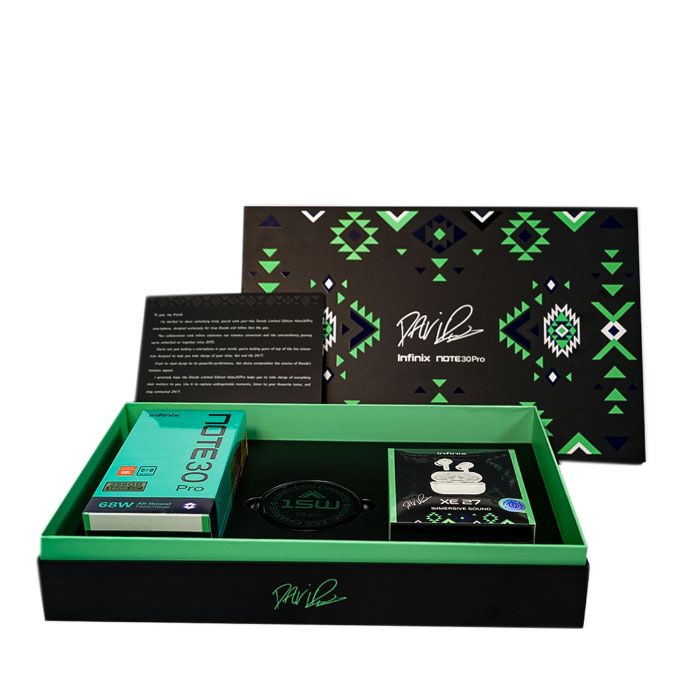 Note 30 Pro Gift Box With Davido's Signature 6.67" 8GB RAM/256GB ROM Android 13 - Gold