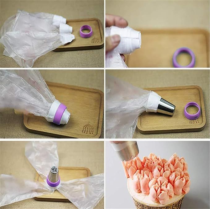 27-Piece Flower Piping Tip Cake Decorating Supplies Kit