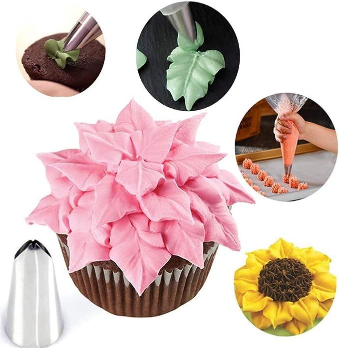 27-Piece Flower Piping Tip Cake Decorating Supplies Kit