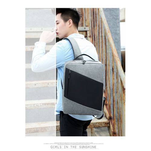 Black Casual Bag Bussiness Laptop Backpack 3 In 1 Backpack