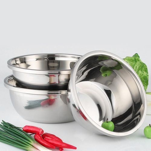 3Pcs/Set Stainless Steel Bowl Set Kitchen