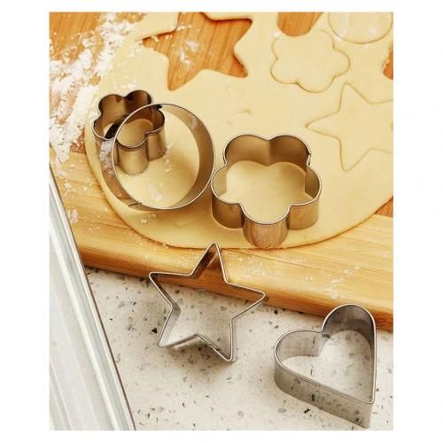 4in1 Shape Stainless Steal Cookie Cutter- 12pcs
