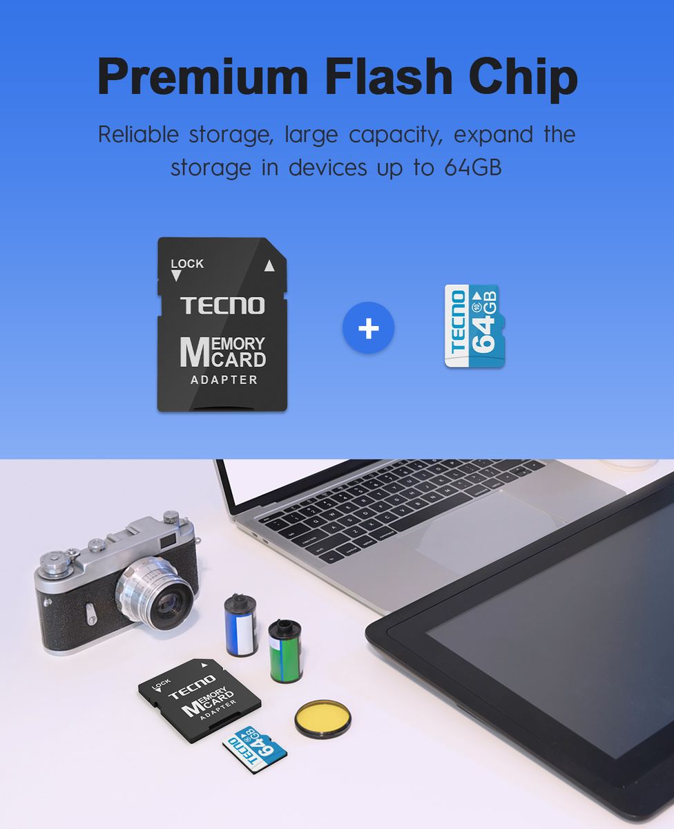 64G Micro SD Memory Card + Adapter K641