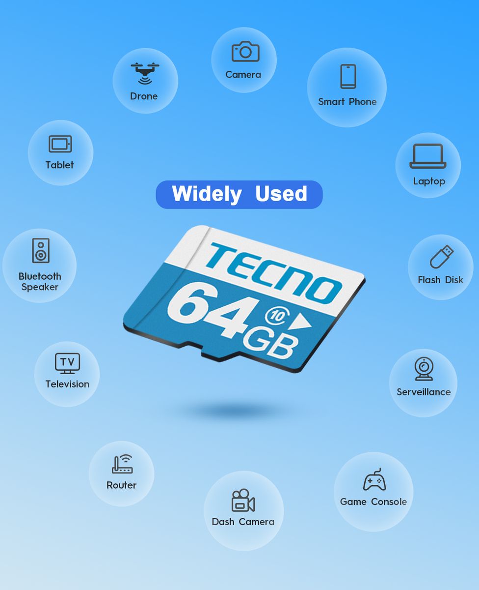 64G Micro SD Memory Card + Adapter K641