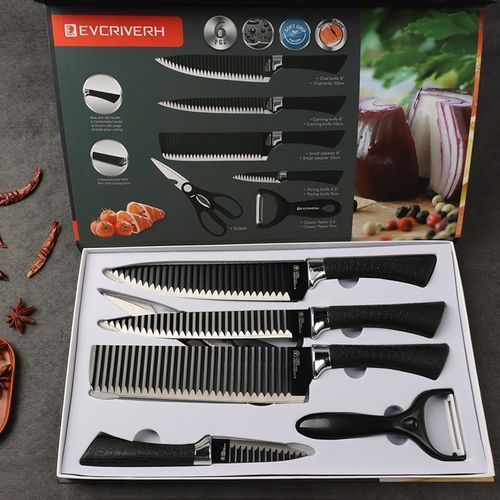 New Sets Of Kitchen Knives And Kitchen Scissors