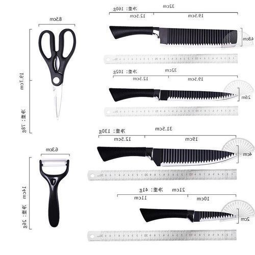 New Sets Of Kitchen Knives And Kitchen Scissors