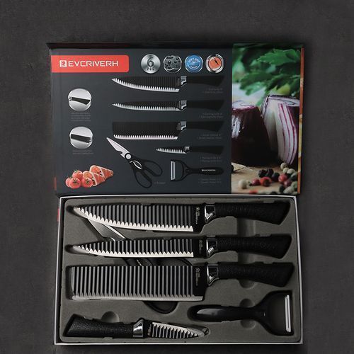 New Sets Of Kitchen Knives And Kitchen Scissors