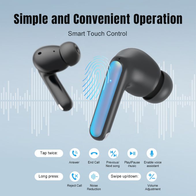 Sonic 1 Fireboy DML Wireless Bluetooth Earbuds BT5.3 ENC - Black