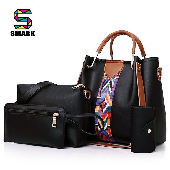 4 In 1 Women Bag Crossbody Bag - Black
