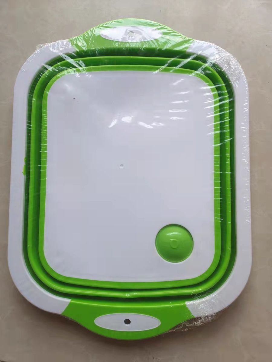 2 In 1 Foldable Chopping Board With Drainage Basket