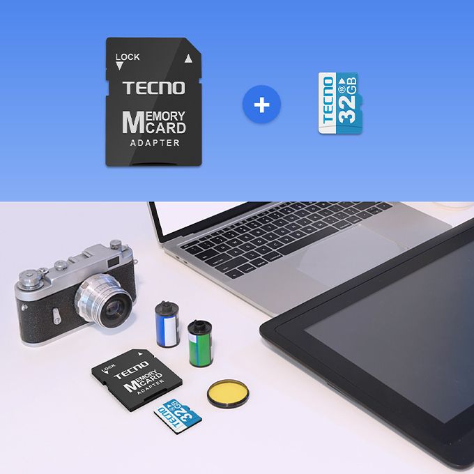 32G Micro SD Memory Card + Adapter, K321