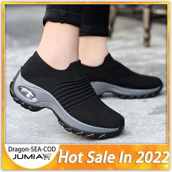 2022 Womens Casual Socks Shoes Running Sneakers - Black